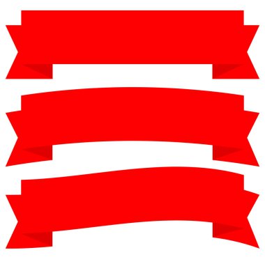 farklı yatay Banner büyük spac ile klasik kırmızı renklerde