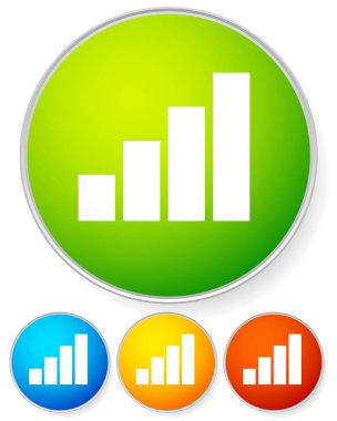 parlak çubuk grafik simgesi