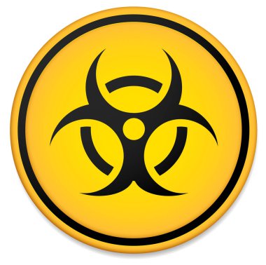 Biohazard sembolü, beyaz işareti