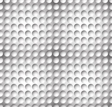 Sorunsuz tekrarlanabilen geometri ile gri tonlamalı daire deseni. Ed
