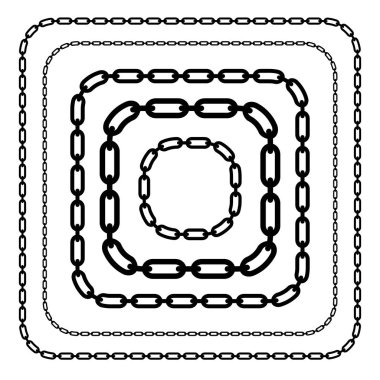 Zincirler, izole zincir bağlantı şekilleri. Çeşitli versiyonları. Düzenlenebilir v