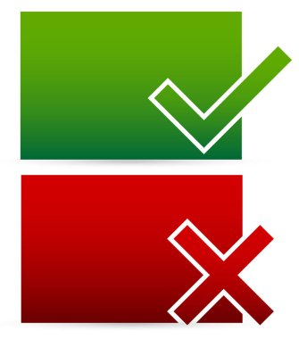 Onay işareti, çapraz