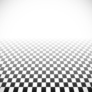 bakış açısı ile 3D solma damalı uçak. opa efekti fade