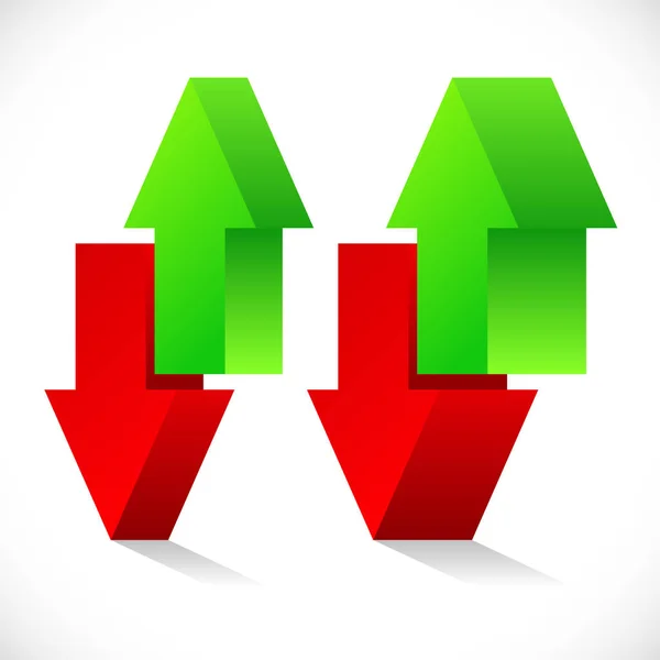 화살표 개념 아래 위로. 교환, 인상, 낮은, 증권 거래소 — 스톡 사진