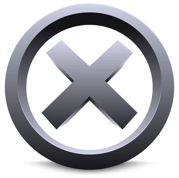 Bold cross emblem. Cross sign, letter, shape, symbol. Vector. — Stock Photo, Image