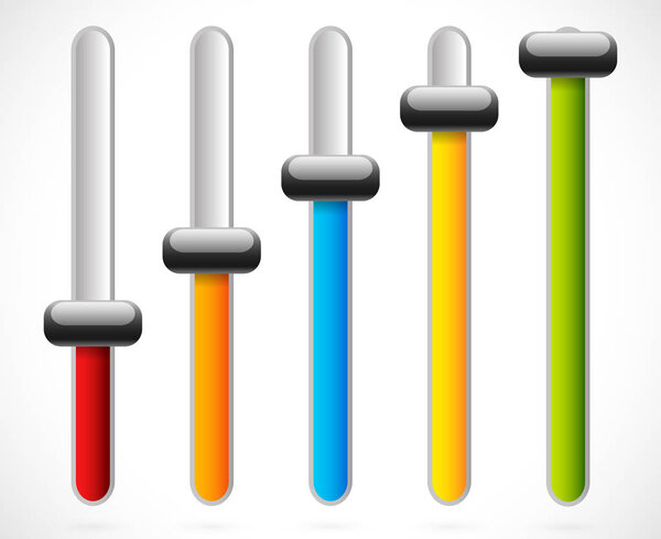 Вертикальные ползунки, регулировщики
