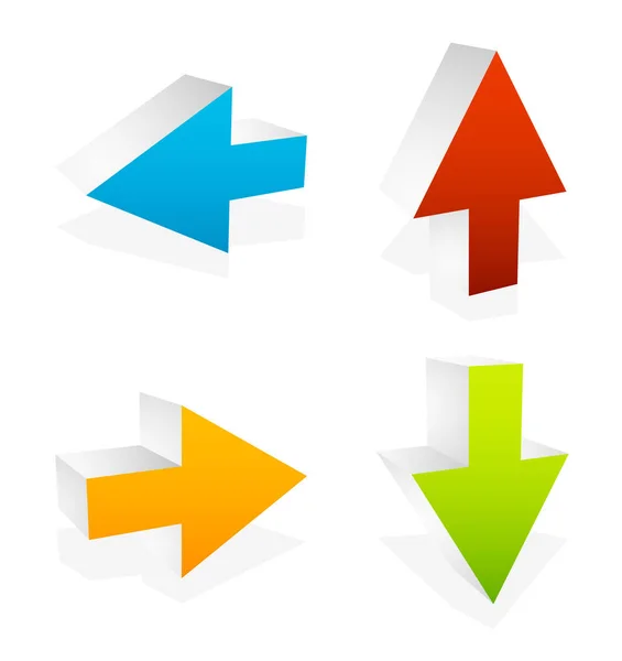 Gráficos de flecha de colores. Eps 10 vector —  Fotos de Stock