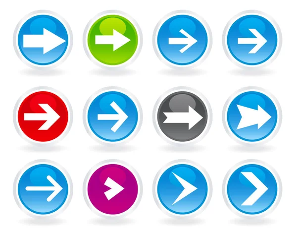 Various Arrows Set Artistic Raster Illustration — Stock Photo, Image