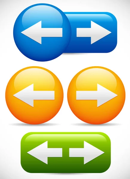 Left, right arrow buttons — Stock Photo, Image