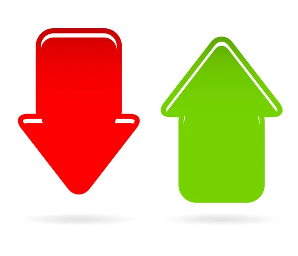 Modern down, up arrows with highlight — Stock Photo, Image