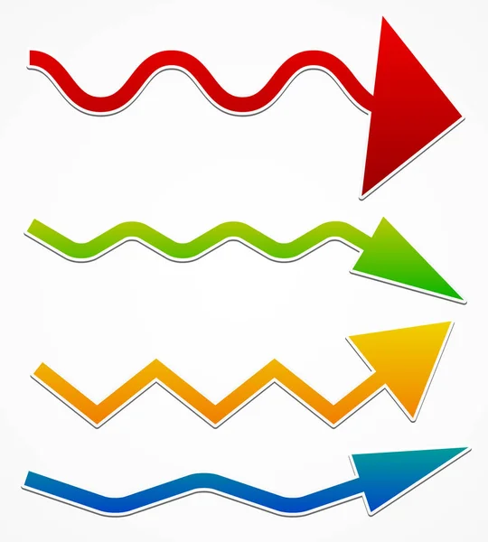 Wavy arrows — Stock Photo, Image