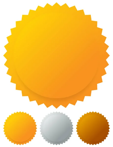 Goud zilver bronzen medailles, badges. Vectorafbeeldingen. — Stockfoto