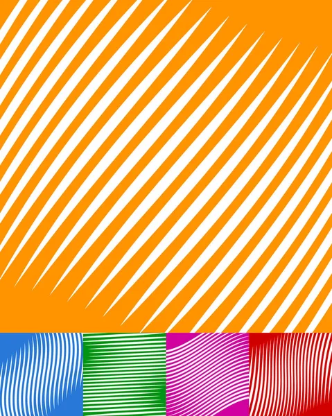 Set of colorful backgrounds with white stripes and different col — Stock Photo, Image