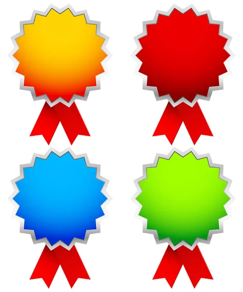 Bright, colorful badges — Stock Photo, Image