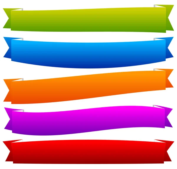 Banner colorido, cinta o cinta, banda, plantillas de tira con empate —  Fotos de Stock