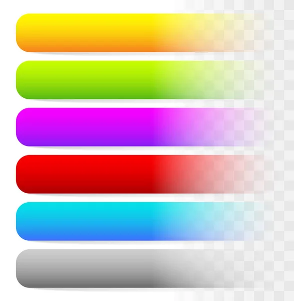 Horizontale lege knop, banner achtergronden. Set meer kleuren. — Stockfoto