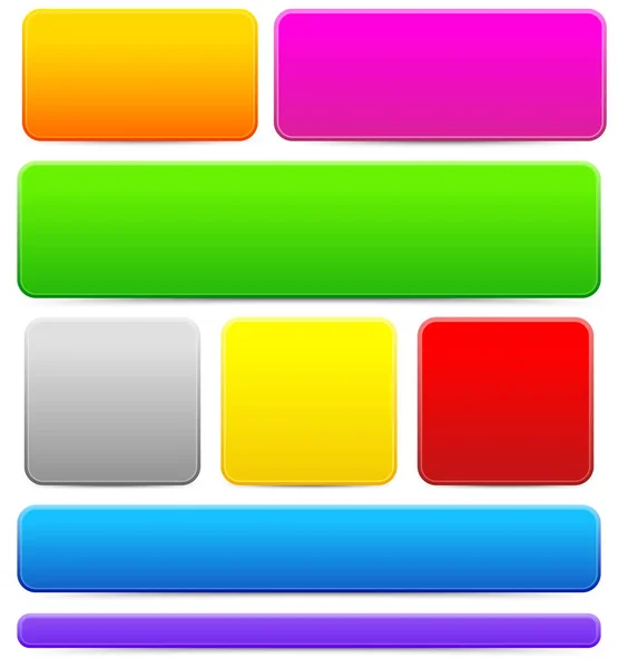밝고 다채로운 버튼, 바 또는 배너 배경 — 스톡 사진