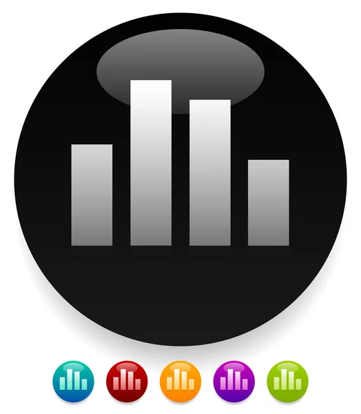 Bar Charts Set Artistic Raster Illustration — Stock Photo, Image