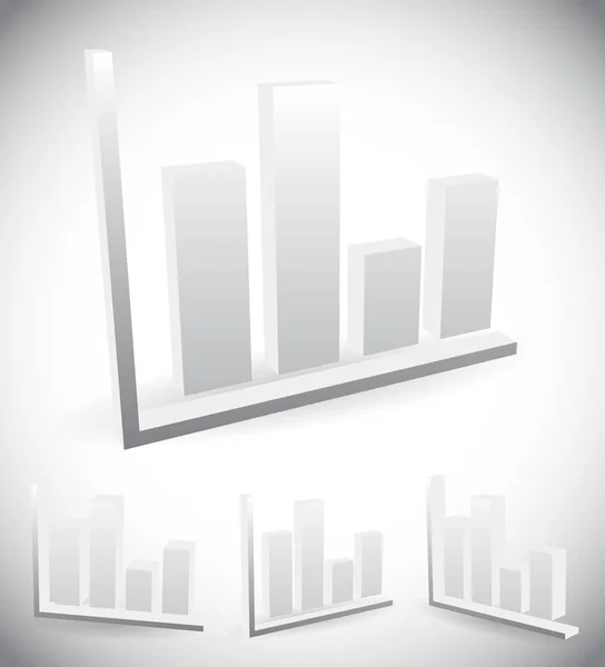 3d gráfico de barras, elementos de gráfico de barras, vector para la presentación, stati —  Fotos de Stock