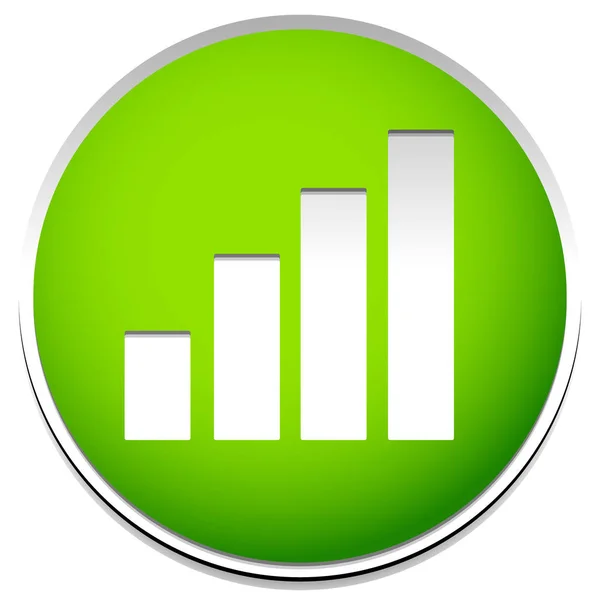 Prosty BarChart, ikona bargrafem. Wektor edytowalny. — Zdjęcie stockowe