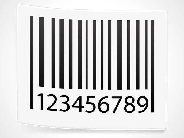 Abblätternder Barcode-Aufkleber — Stockfoto