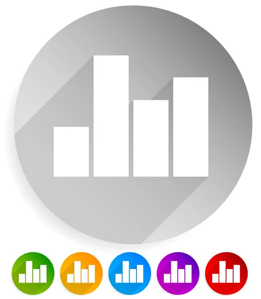 Bar chart, bar graph element. Eps 10 vector illustration — Stock Photo, Image