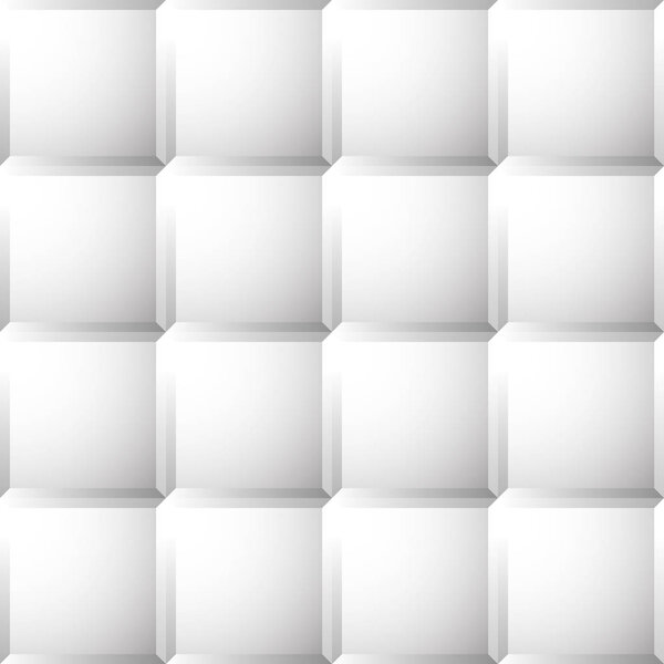 Seamless, repeatable patterns with beveled squares. Abstract gra