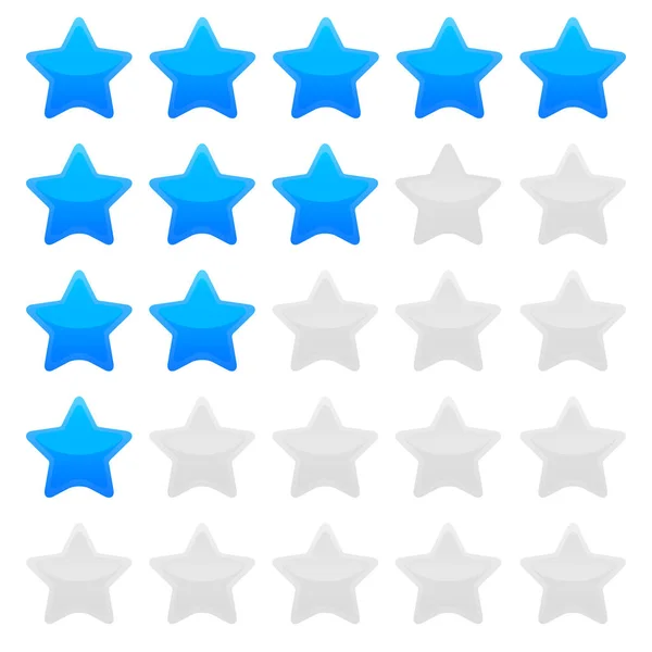 Blauwe sterren vectorafbeelding — Stockfoto