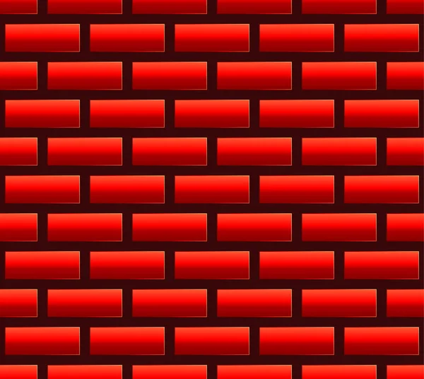Roter Ziegelstein nahtloses Muster, Hintergrund. Vektorgrafik. — Stockfoto