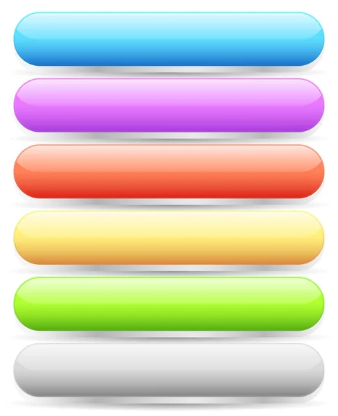 Colorful, empty rounded button, banner backgrounds with blank sp — Stock Photo, Image