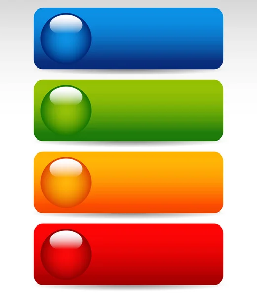Big Bright, Colorful Buttons — Stock Photo, Image