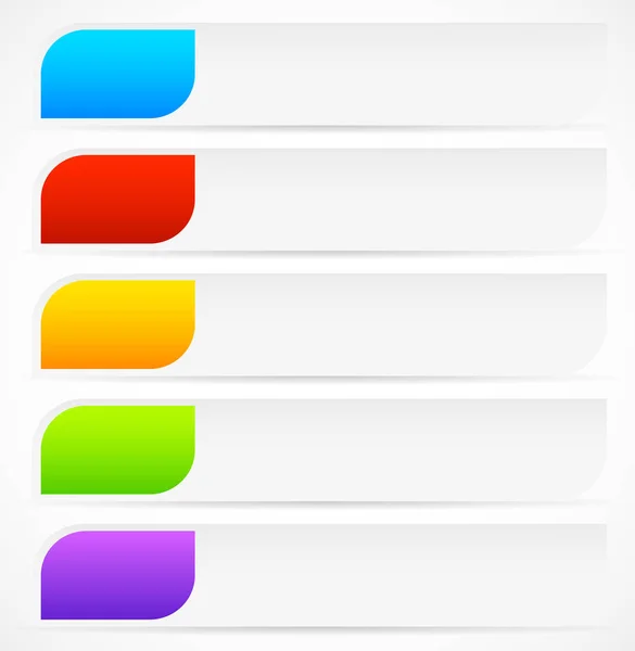 Botón horizontal, fondos de banner con inserciones coloridas —  Fotos de Stock