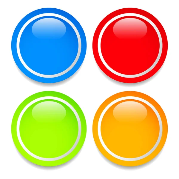 Tomme fargerike sirkelformer, sirkelelementer. Button, brikken tilbake. – stockfoto