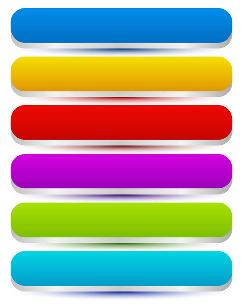 Colorful oblong buttons