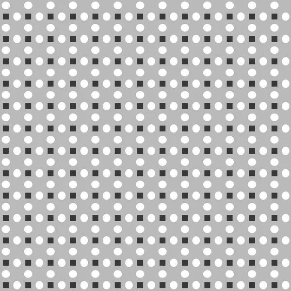 Vector pattern of alternating squares and circles. Repeatable. — Stock Photo, Image