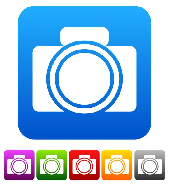 Camera Icons Set Artistic Raster Illustration — Stock Photo, Image