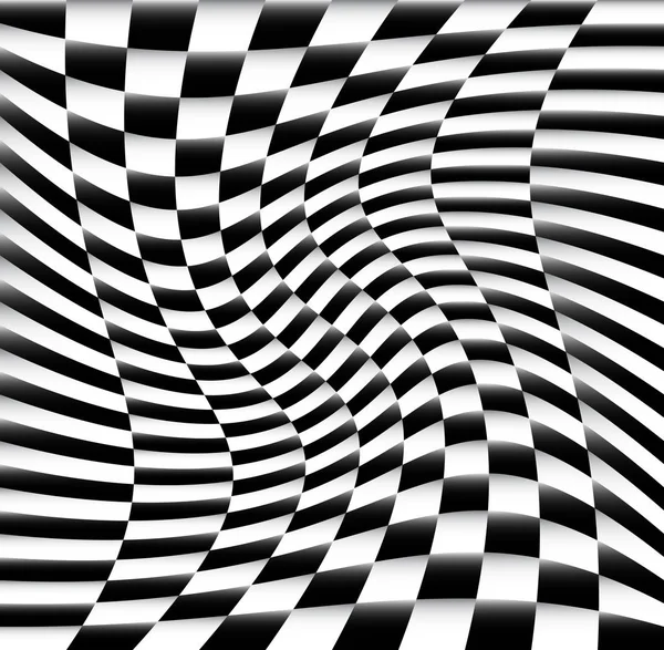 Chequered Pattern / Background With Swirling Effect — Stock Photo, Image