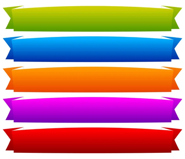 Colorful banner, ribbon or tape, band, strip templates with empt — Stock Photo, Image