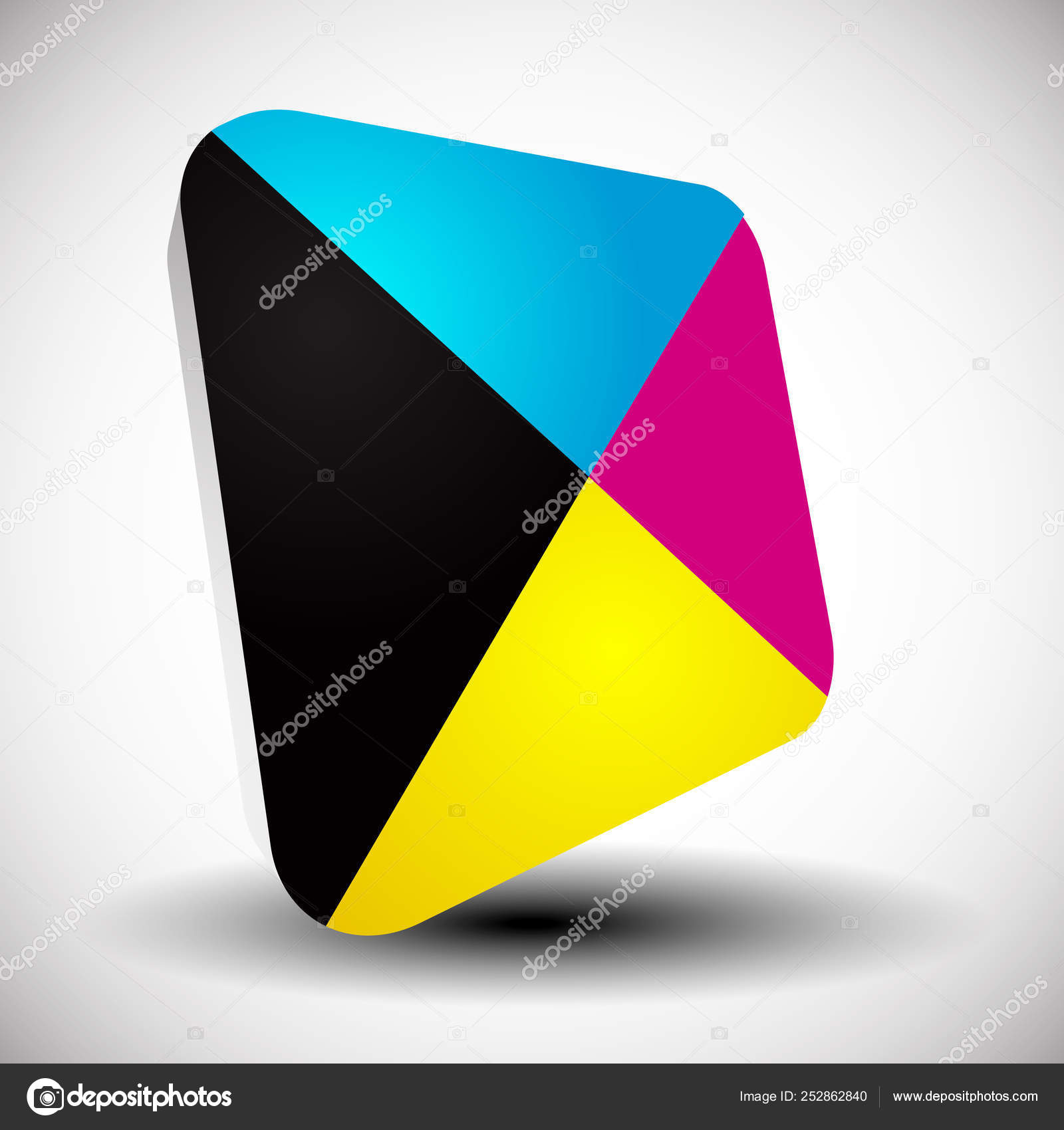 Cmyk icon. Graphics for prepress, DTP, press, printing concepts ...