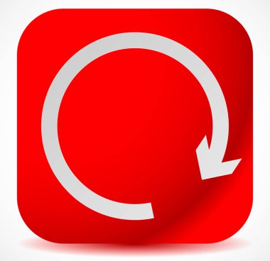 Döngüsel, döngü, yenileme, vektör, döngü, saat yönünde, sağ, ok,