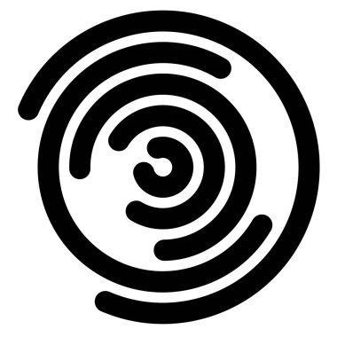 Çevrelerin eşmerkezli segmentleri, bir daireyi izleyen rasgele çizgiler 