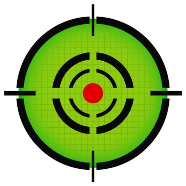 Çapraz saç, reticle, hedef işareti düzenlenebilir vektör.