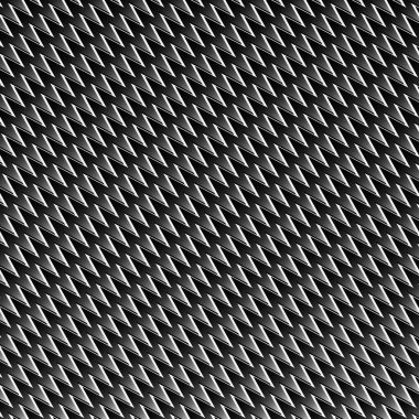 Siyah ve beyaz çizgili zig zag etkisi ile