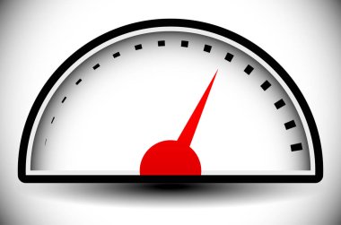 Basınç göstergesi, genel arama şablonu. vektör grafiği