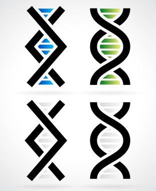 DNA iplik, beyaz üzerine sarmal
