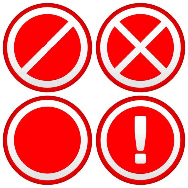 Farklı yasağı/uyarı Işaretleri, yol işaretleri ayarlayın. Avrupa