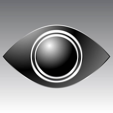 Göz grafiği. Vizyon, görme, görme, gözlem. Vektör.