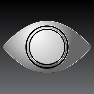 Göz grafiği. Vizyon, görme, görme, gözlem. Vektör.