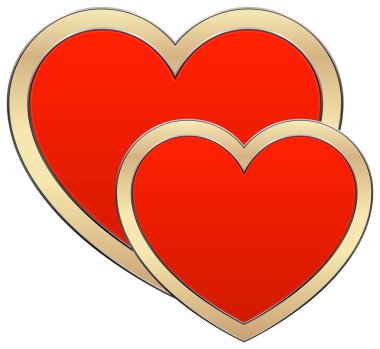 Beyaz kalp kompozisyonu