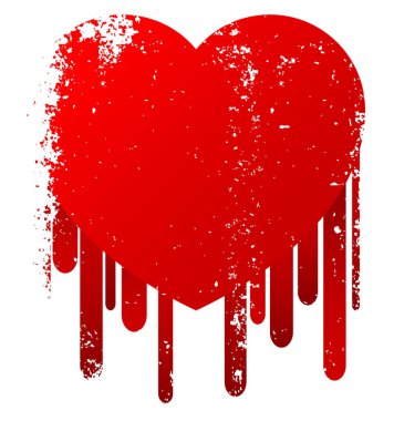 bleeding heart icon on white clipart